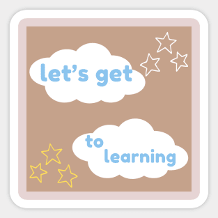 A+ student manifestation / lifelong learner knowledge is power Sticker